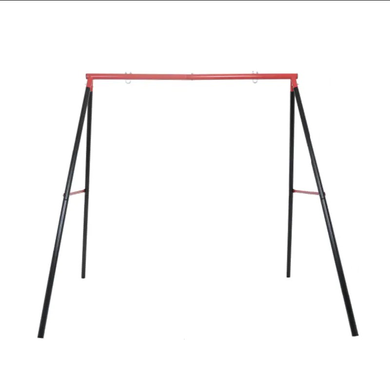 Which is more durable, a steel swing frame or a wooden swing frame?
