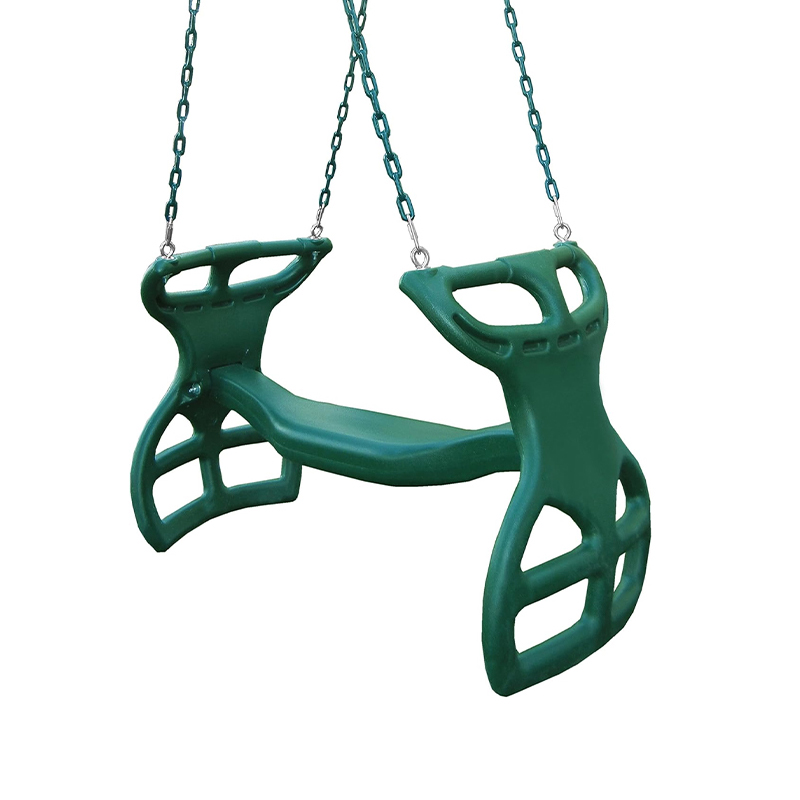Dual Ride Glider Back-To-Back Tandem Swing